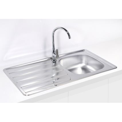ALVEUS 1098938 - Keittiön pesuallas ZOOM 79x50 cm satin, yläasennukseen