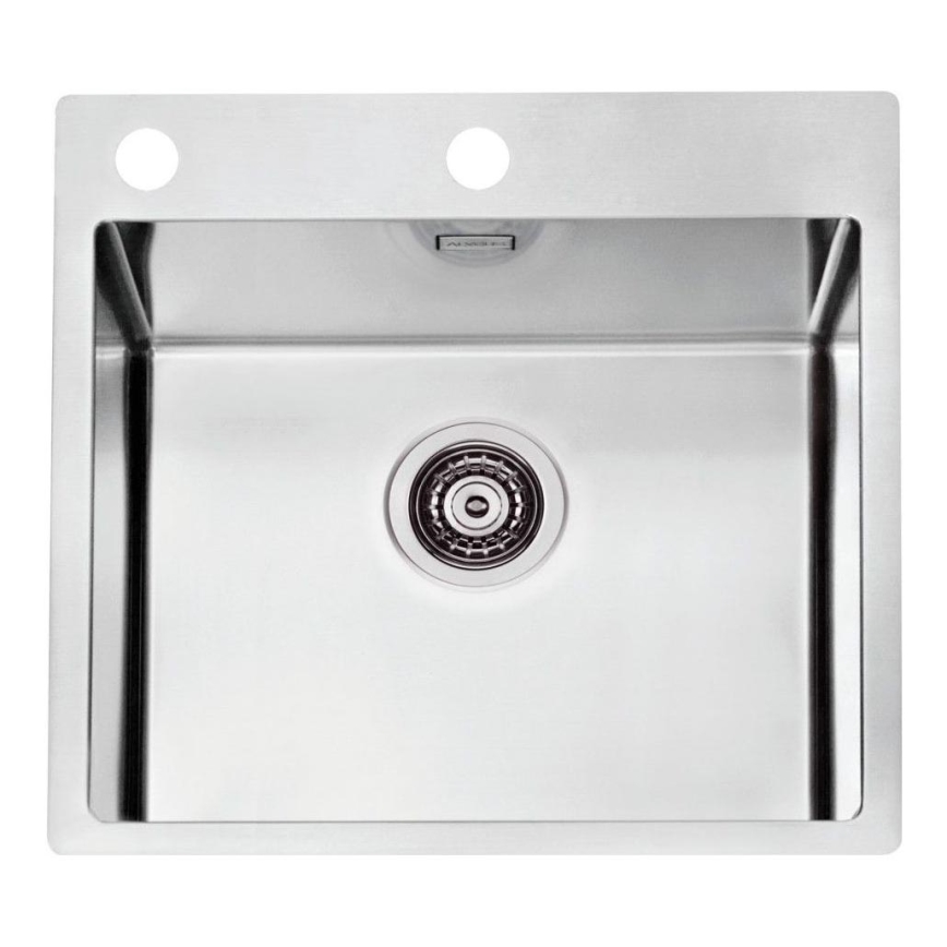 ALVEUS 1103609 - Keittiön pesuallas PURE 52,5x51,5 cm satiini