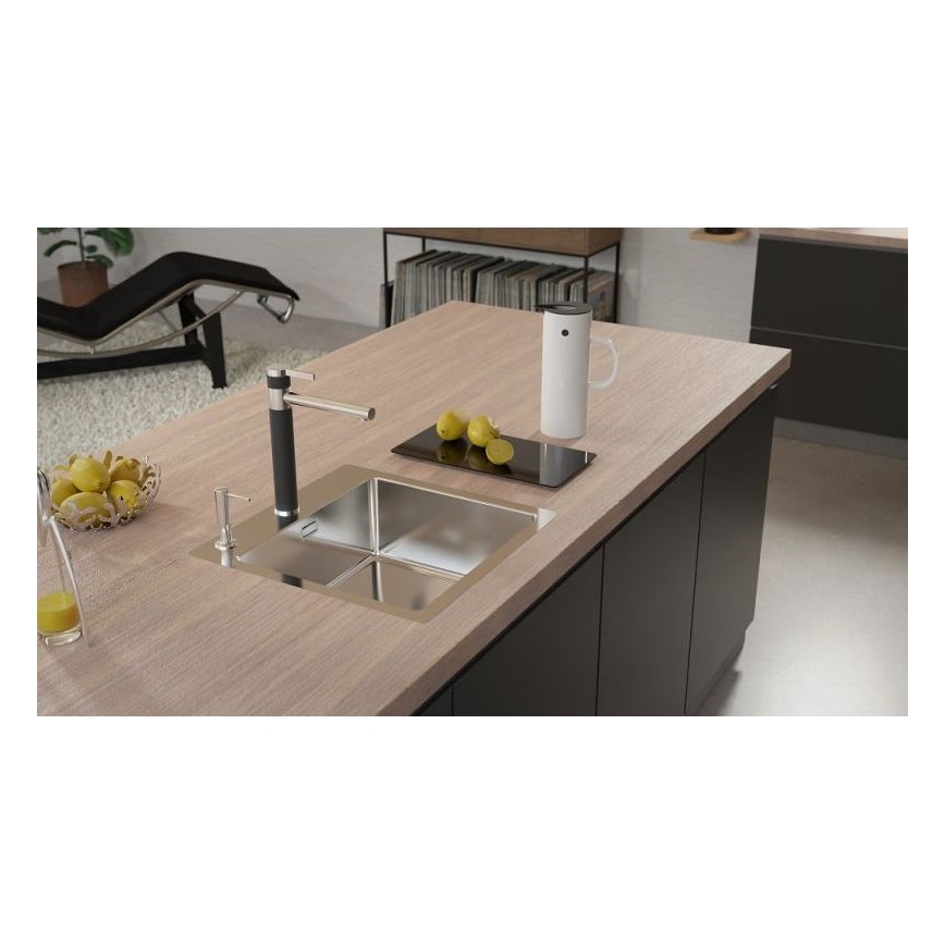 ALVEUS 1103609 - Keittiön pesuallas PURE 52,5x51,5 cm satiini