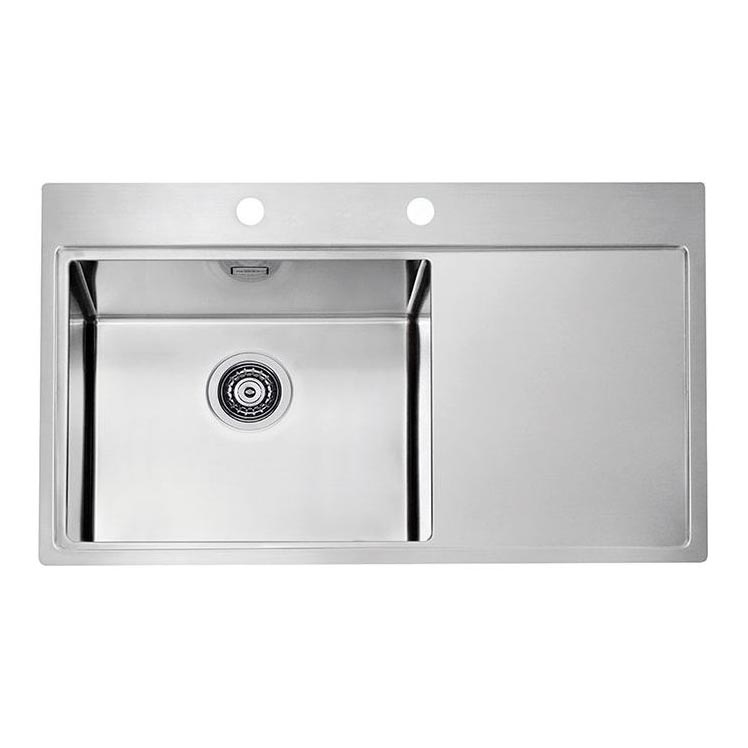 ALVEUS 1103652 - Keittiön pesuallas PURE 86x52,5 cm satin, vasen