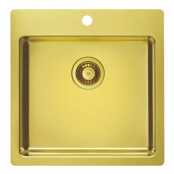 ALVEUS 1106867 - Keittiön pesuallas PURE 52,5x51,5 cm monarch kulta