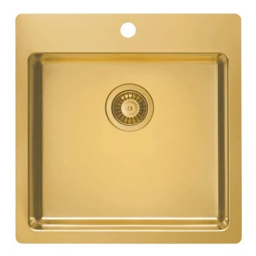 ALVEUS 1107052 - Keittiön pesuallas PURE 52,5x51,5 cm ruostumaton/pronssi