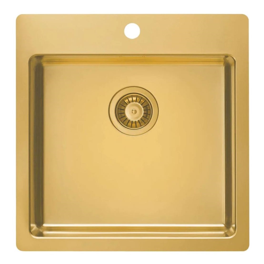ALVEUS 1107052 - Keittiön pesuallas PURE 52,5x51,5 cm ruostumaton/pronssi