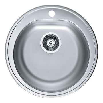 ALVEUS 1116756 - Keittiöallas FORM Ø 51 cm mattateräs/satiini, syvyys 18,5 cm
