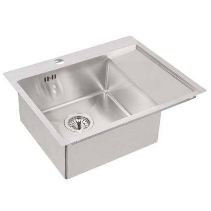 ALVEUS 1124383 - Keittiön pesuallas QUARTO 61,5x48 cm satiini