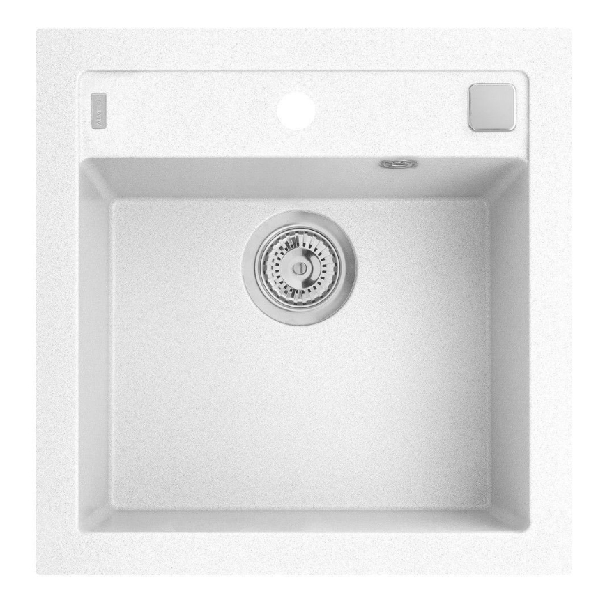 ALVEUS 1128395 - Keittiön pesuallas FORMIC 52x51 cm graniitti/valkoinen