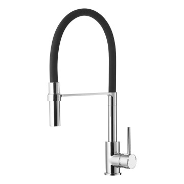 ALVEUS 1129024 - Pesualtaan hana joustavalla kädellä ELIA 45 cm kiiltävä kromi/musta