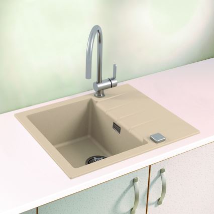 ALVEUS 1132019 - Keittiön pesuallas CADIT 59x50 cm graniitti/beige