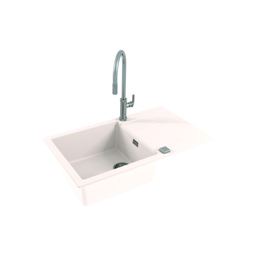 ALVEUS 1132027 - Keittiön pesuallas CADIT 86x50 cm graniitti/valkoinen