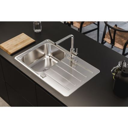 ALVEUS 1136608 - Keittiön pesuallas LINE 79x50 cm ruostumaton/satin, ilman eksentriä