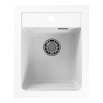 ALVEUS 1139079 - Keittiön pesuallas ATROX 50x40 cm graniitti/valkoinen