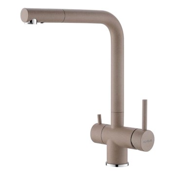 ALVEUS 1139807 - Pesualtaan hana AGUILA 33,3 cm graniitti/beige