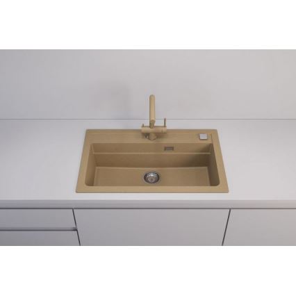 ALVEUS 1140445 - Keittiön pesuallas ATROX 79x50 cm graniitti/beige