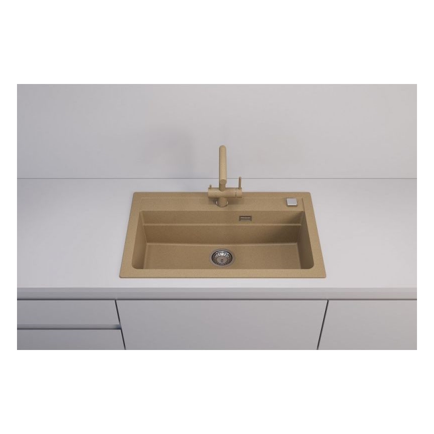 ALVEUS 1140445 - Keittiön pesuallas ATROX 79x50 cm graniitti/beige