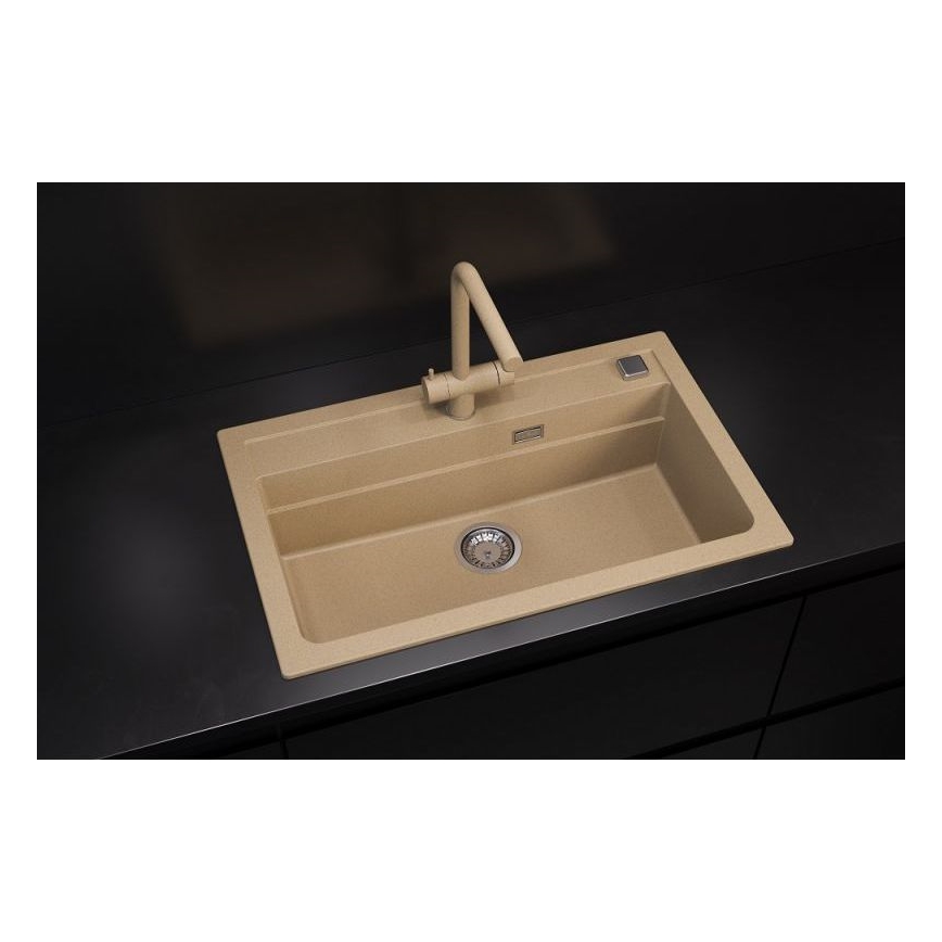 ALVEUS 1140445 - Keittiön pesuallas ATROX 79x50 cm graniitti/beige