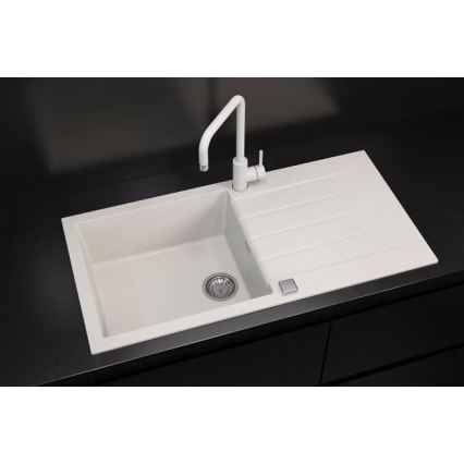 ALVEUS 1140594 - Keittiön pesuallas CADIT 100x50 cm graniitti/valkoinen