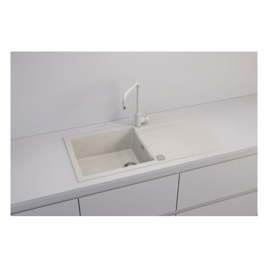 ALVEUS 1140594 - Keittiön pesuallas CADIT 100x50 cm graniitti/valkoinen