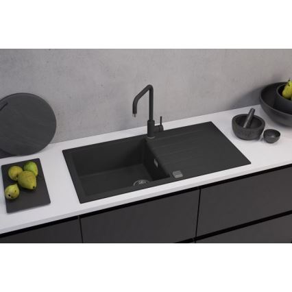 ALVEUS 1140598 - Keittiön pesuallas CADIT 100x50 cm graniitti/musta