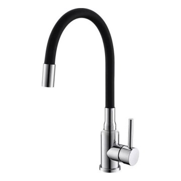 ALVEUS 1144427 - Pesualtaan hana joustavalla kädellä MINTAS 34 cm kiiltävä kromi/musta