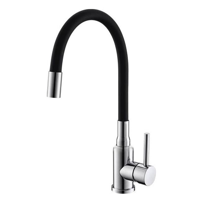ALVEUS 1144427 - Pesualtaan hana joustavalla kädellä MINTAS 34 cm kiiltävä kromi/musta