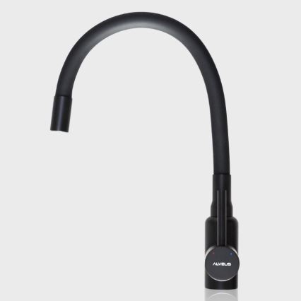 ALVEUS 1144433 - Pesualtaan hana joustavalla kädellä MINTAS 34 cm matta musta