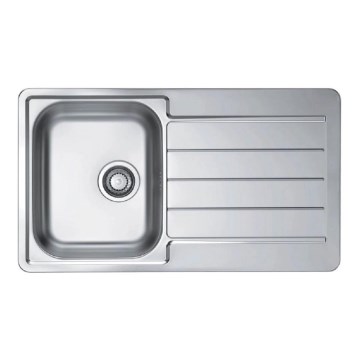 ALVEUS 1144640 - Keittiön pesuallas LINE 86x50 cm matta teräs/satin, ilman eksentriä