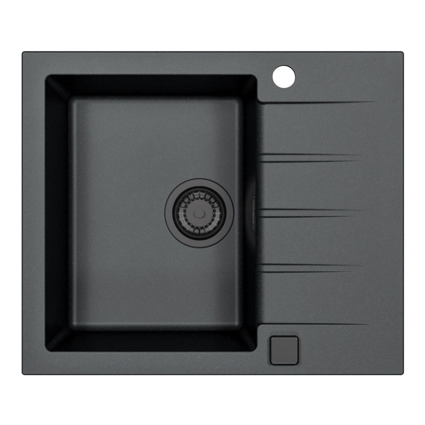 ALVEUS 1148158 - Keittiön pesuallas CADIT 59x50 cm graniitti/musta