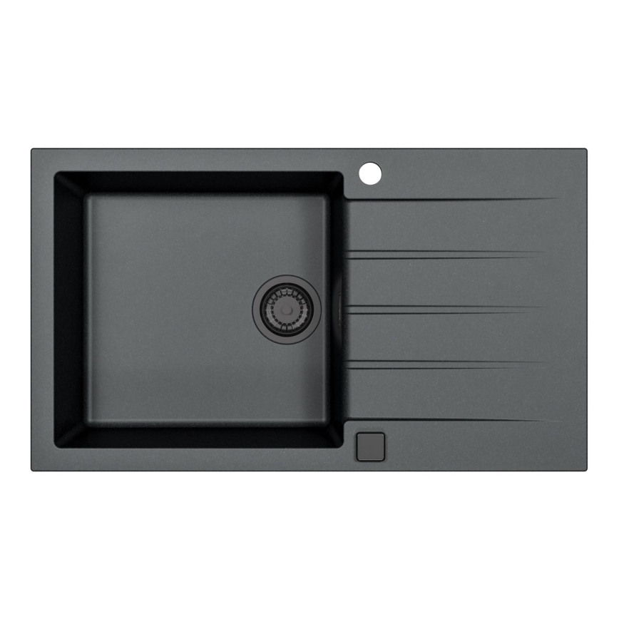 ALVEUS 1148160 - Keittiön pesuallas CADIT 86x50 cm graniitti/musta