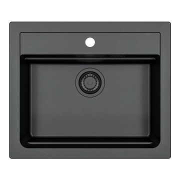 ALVEUS 1148162 - Keittiön pesuallas ATROX 59x50 cm graniitti/musta