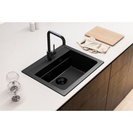 ALVEUS 1148162 - Keittiön pesuallas ATROX 59x50 cm graniitti/musta