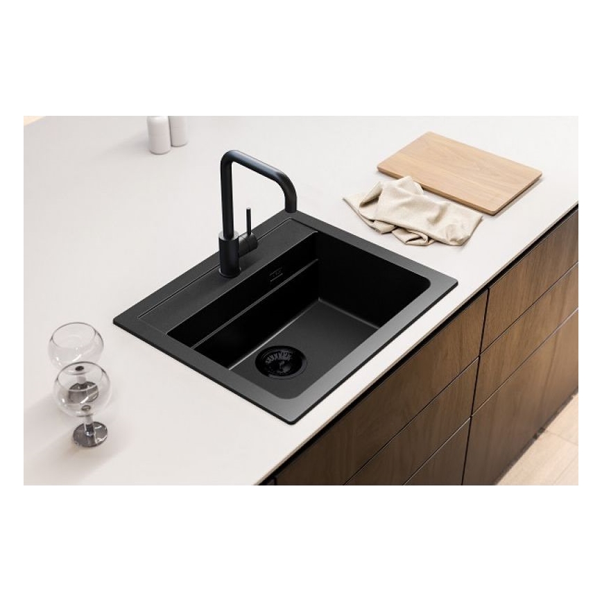 ALVEUS 1148162 - Keittiön pesuallas ATROX 59x50 cm graniitti/musta