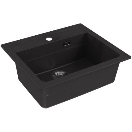 ALVEUS 1148162 - Keittiön pesuallas ATROX 59x50 cm graniitti/musta