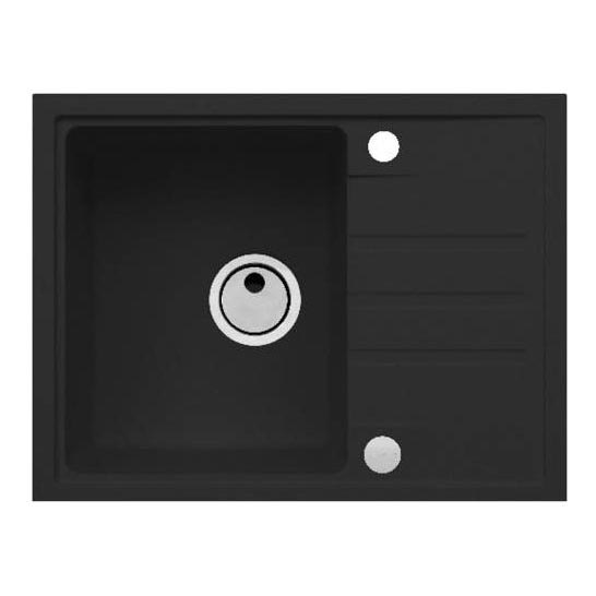 ALVEUS 1149080 - Keittiön pesuallas INTERMEZZO 62x48 cm graniitti/musta