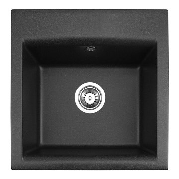 ALVEUS 1149113 - Keittiön pesuallas GEM 50x50 cm graniitti/musta