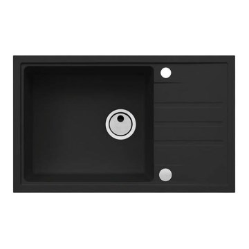 ALVEUS 1149117 - Keittiön pesuallas INTERMEZZO 78x48 cm graniitti/musta