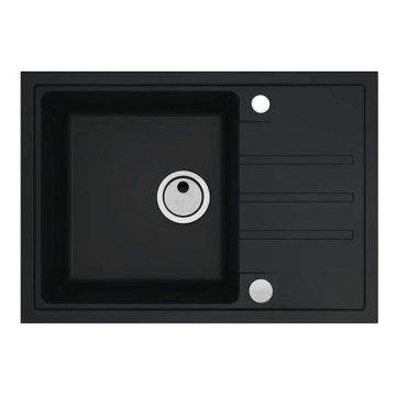 ALVEUS 1149126 - Keittiön pesuallas INTERMEZZO 68x48 cm graniitti/musta