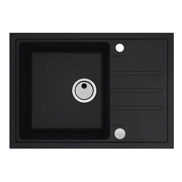 ALVEUS 1149126 - Keittiön pesuallas INTERMEZZO 68x48 cm graniitti/musta