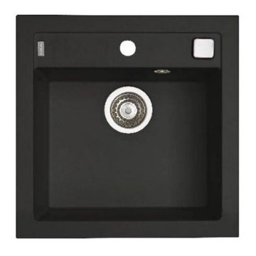 ALVEUS 1149133 - Keittiön pesuallas FORMIC 52x51 cm graniitti/musta