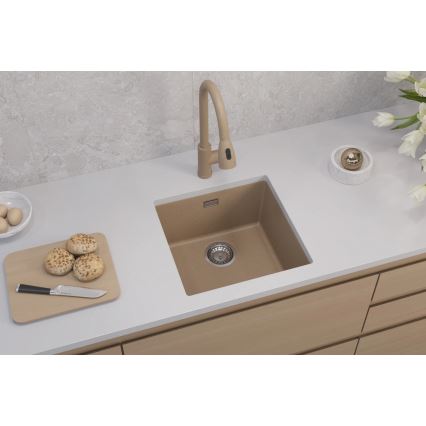 ALVEUS 1150047 - Keittiön pesuallas OMNI 45x45 cm graniitti/beige