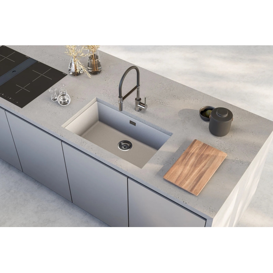 ALVEUS 1150058 - Keittiön pesuallas OMNI 75x45 cm graniitti/valkoinen