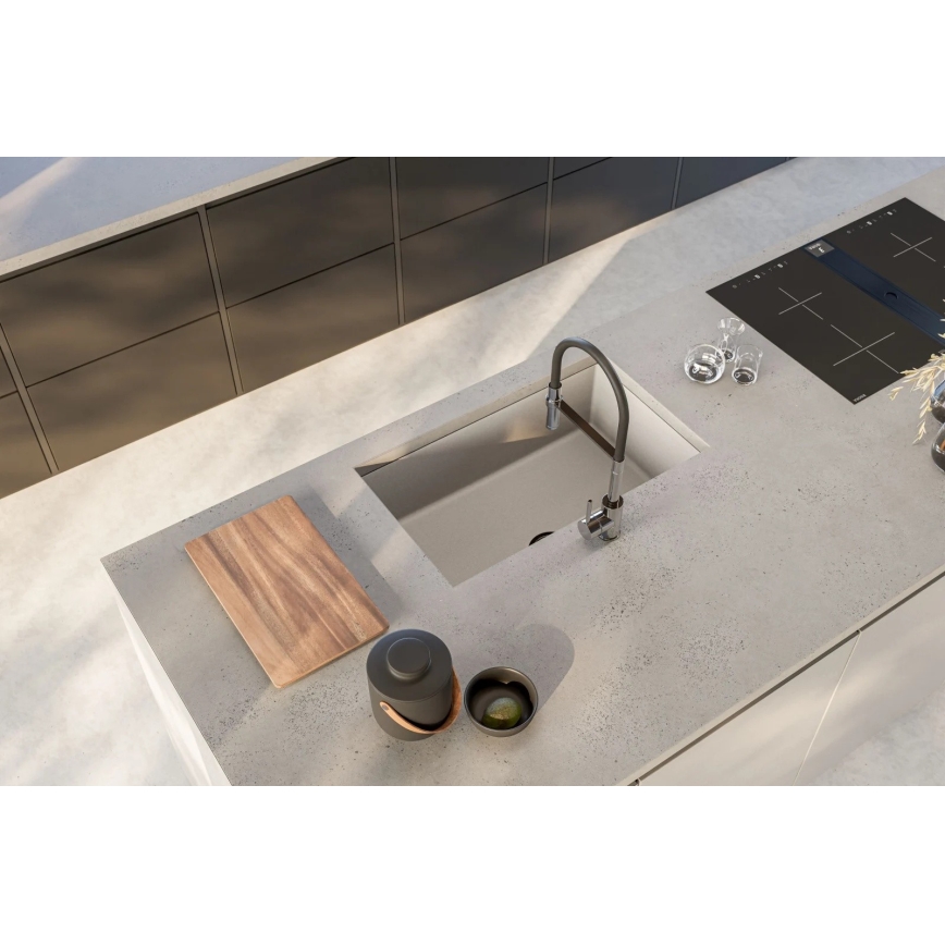 ALVEUS 1150058 - Keittiön pesuallas OMNI 75x45 cm graniitti/valkoinen