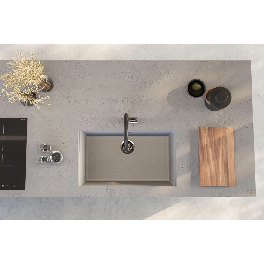ALVEUS 1150058 - Keittiön pesuallas OMNI 75x45 cm graniitti/valkoinen