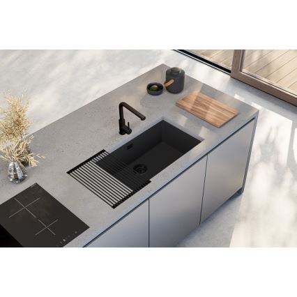 ALVEUS 1150064 - Keittiön pesuallas OMNI 75x45 cm graniitti/musta