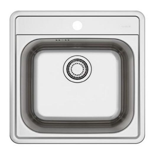 ALVEUS 1151258 - Keittiön pesuallas MORE 50x49 cm matta teräs/satiini