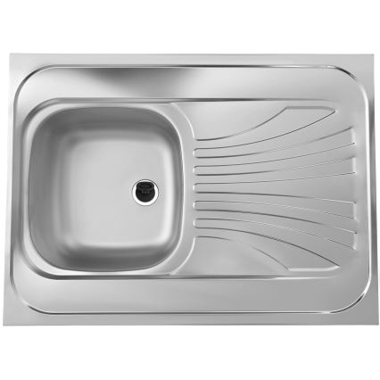 ALVEUS SETA24019 - Keittiöallas CLASSIC 80x60 cm + keittiöhana joustavalla juoksuputkella MINTAS 34 cm harjattu teräs/musta