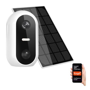 Äly IP-kamera ulkokäyttöön aurinkopaneelilla 1080p Full HD 9600 mAh IP54 Wi-Fi Tuya
