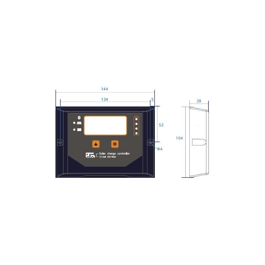 Älykäs aurinkolatauksen säädin PWM 12V/20A