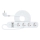 Älykäs jatko kaapeli kytkimellä 4Z Tyyppi E + 2x USB-A + 1x USB-C 1,5m Wi-Fi Tuya valkoinen