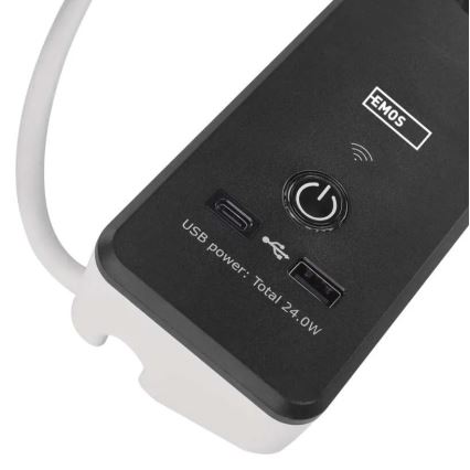 Älykäs jatko kaapeli kytkimellä GoSmart 4Z + 1xUSB-A + 1xUSB-C 2 m Wi-Fi Tuya