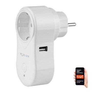 Älykäs pistoke SMART 3400W/230V Wi-Fi Tuya + USB SCHUKO
